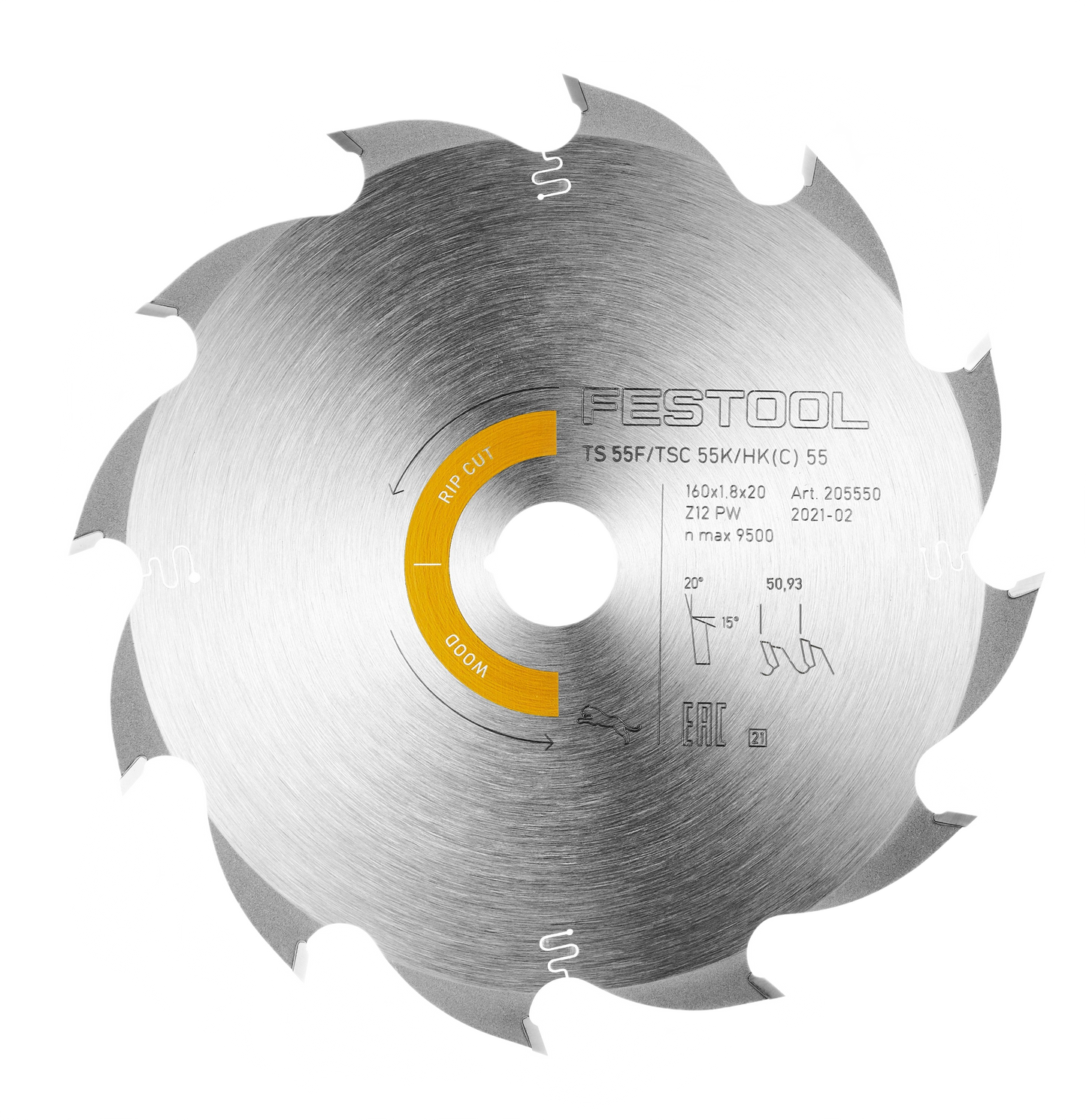 Circular rip cut saw blade with tungsten carbide teeth for precise wood cutting in tools and home improvement tasks