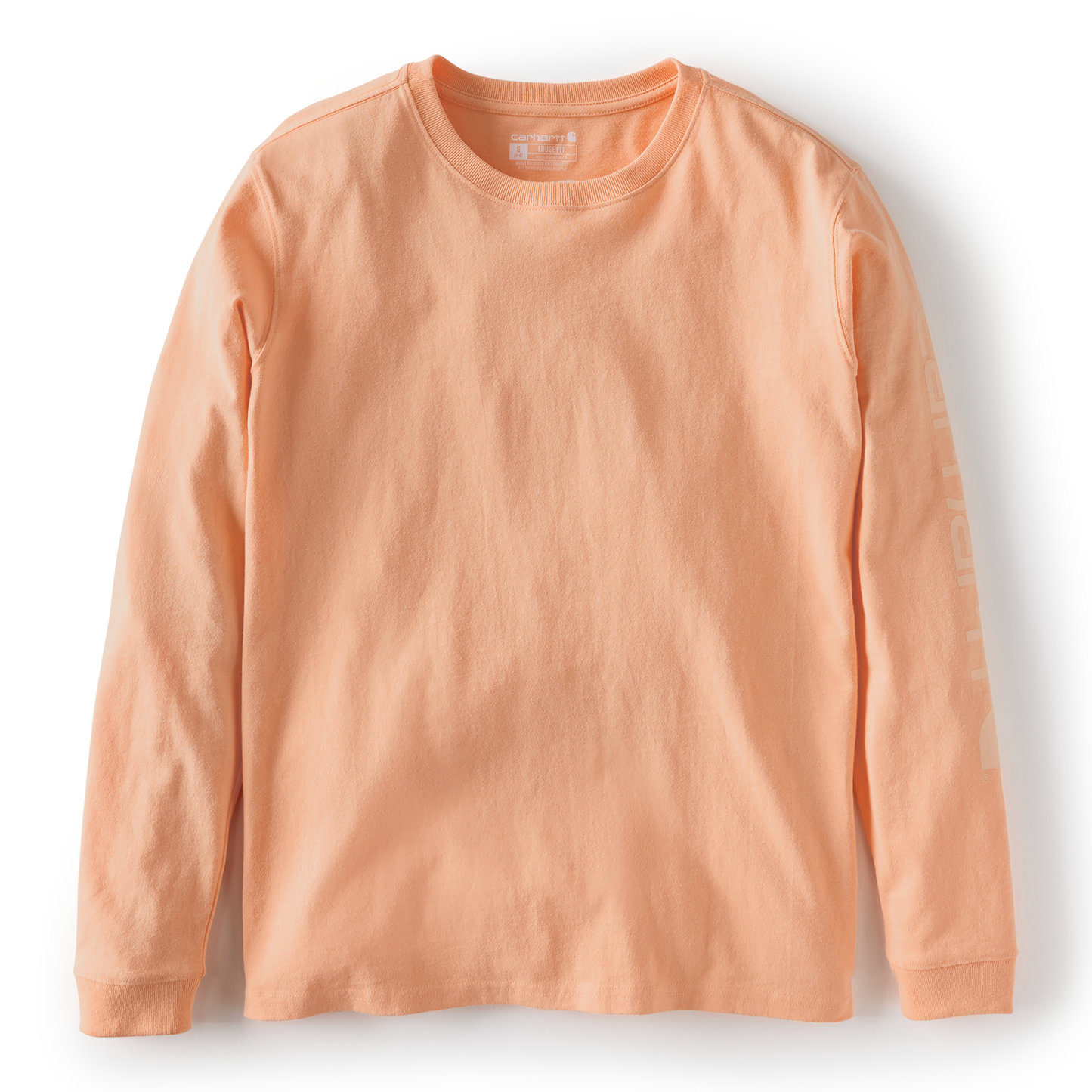 Carhartt Women's Loose Fit Heavyweight Long-Sleeve Logo Sleeve Graphic T-Shirt