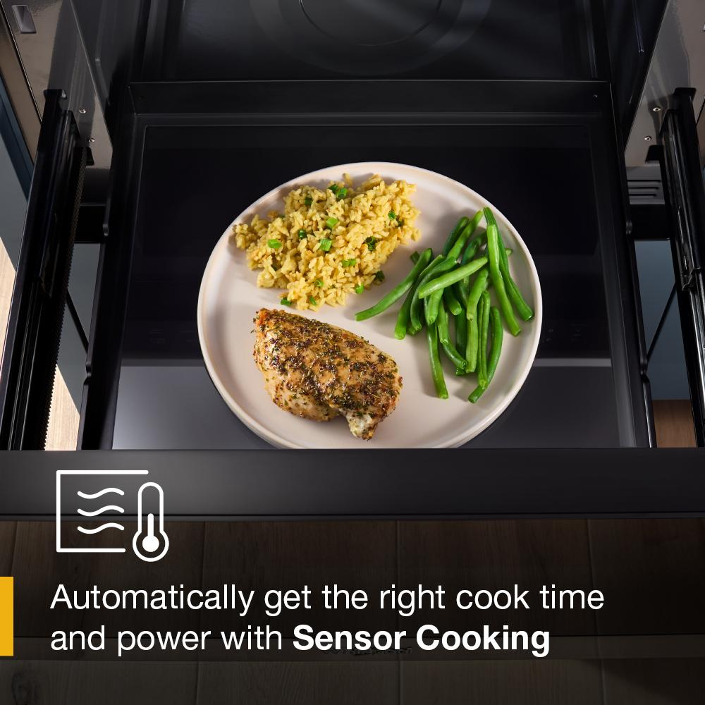 24-inch Built-in Microwave Drawer with Sensor Cooking