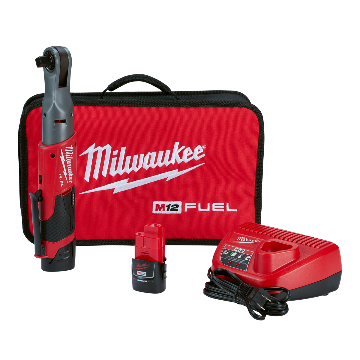 Milwaukee M12 FUEL™ 1/2" Ratchet 2 Battery Kit