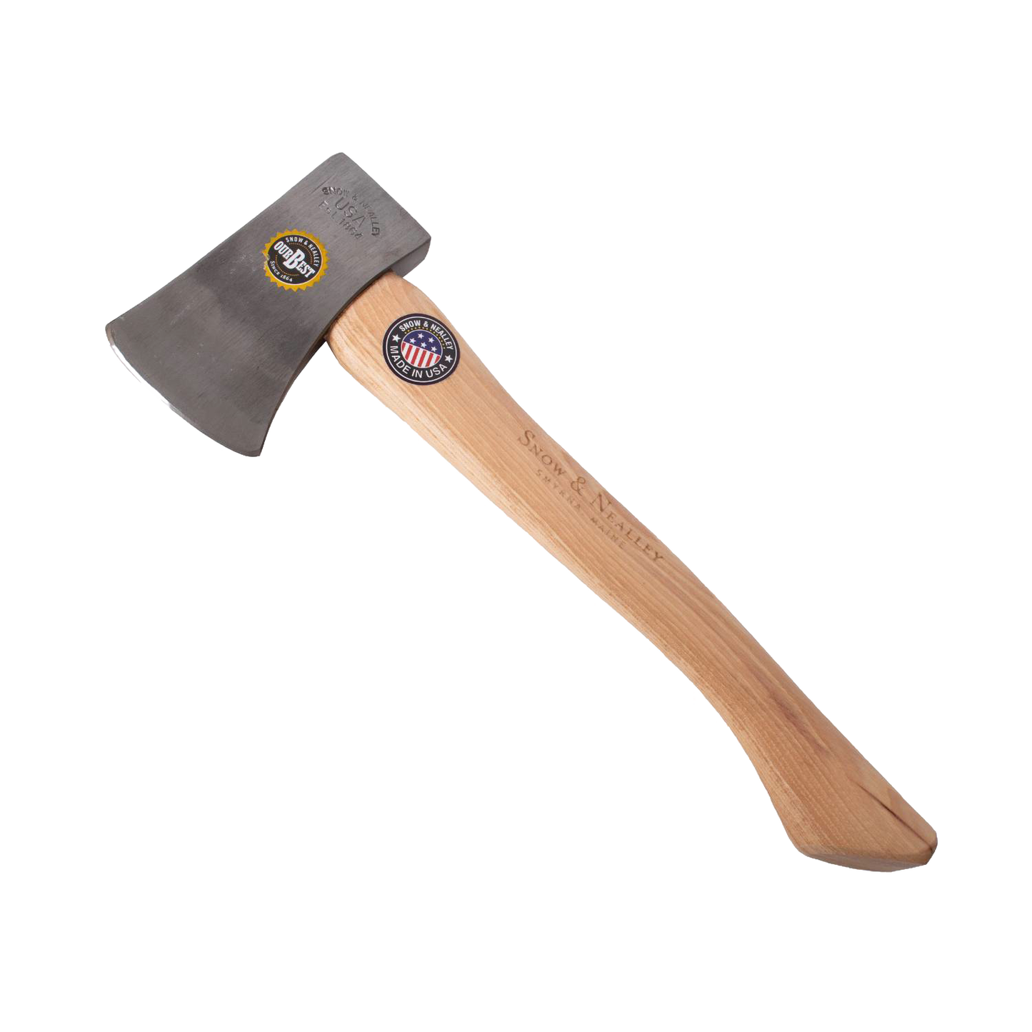 Outdoorsman’s belt axe with polished steel head and smooth wooden handle for garden and outdoor hand tools under $100 collections