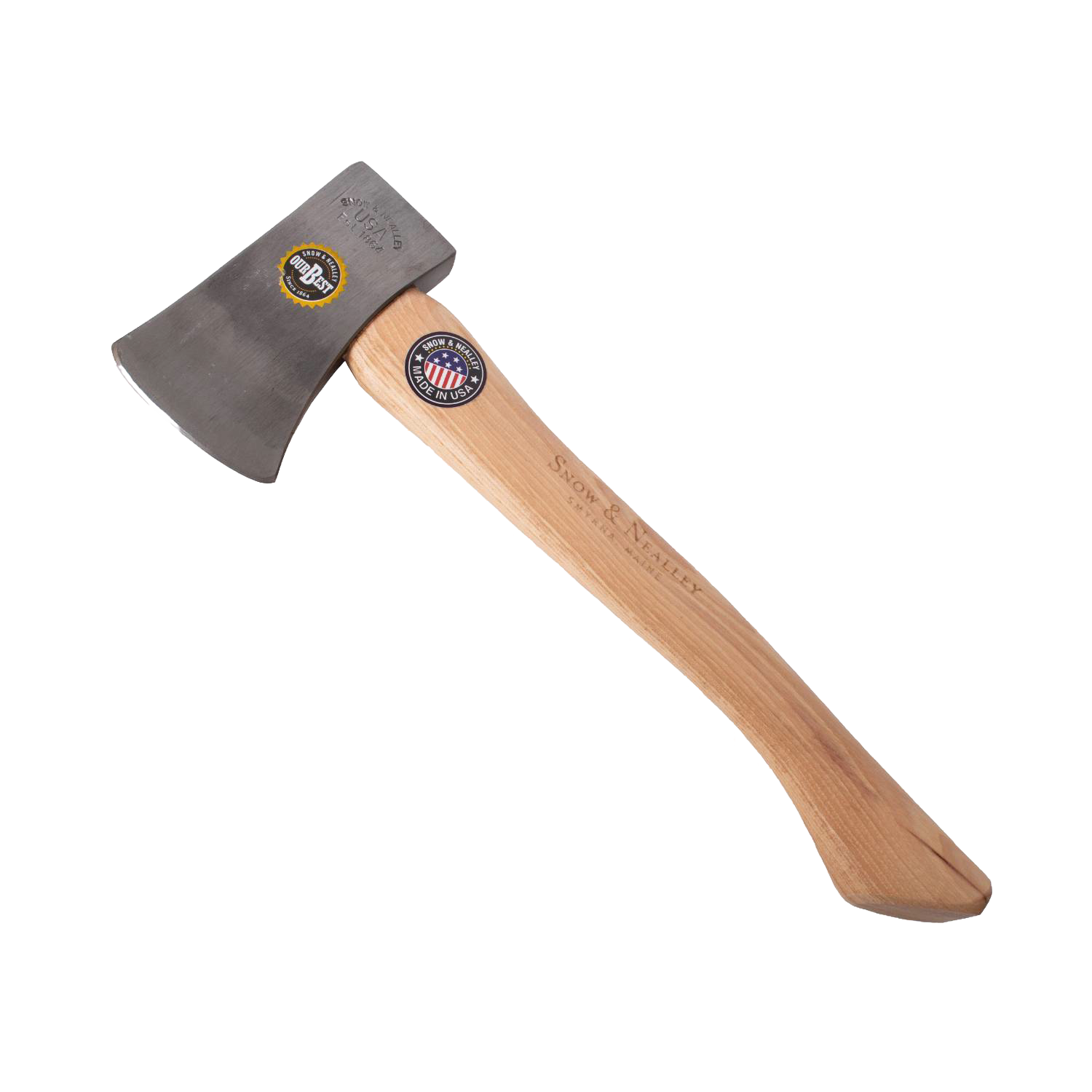 Outdoorsman’s belt axe with polished steel head and smooth wooden handle for garden and outdoor hand tools under $100 collections