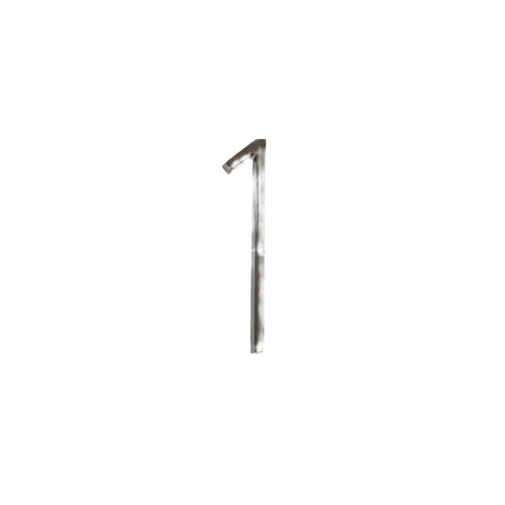 Bronze floating mount house number one from Hillman for home improvement and signage under $50 collection