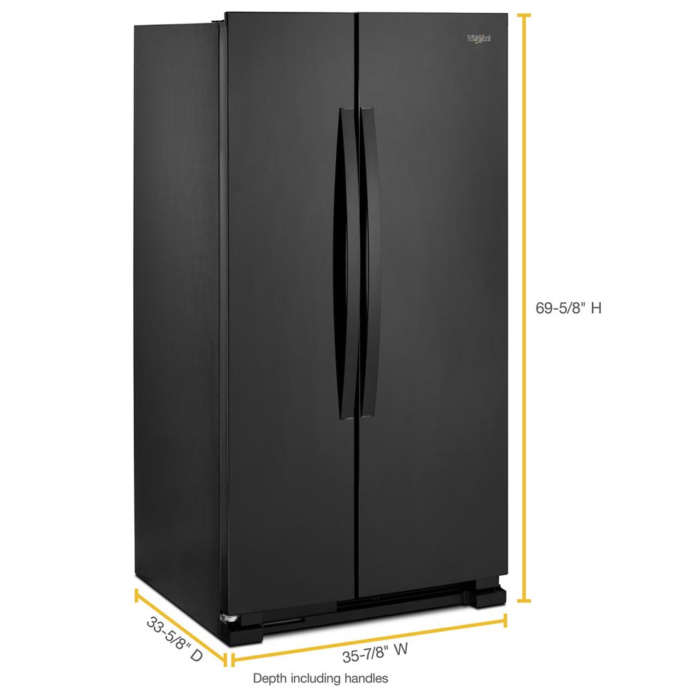 36-inch Wide Side-by-Side Refrigerator - 25 cu. ft.