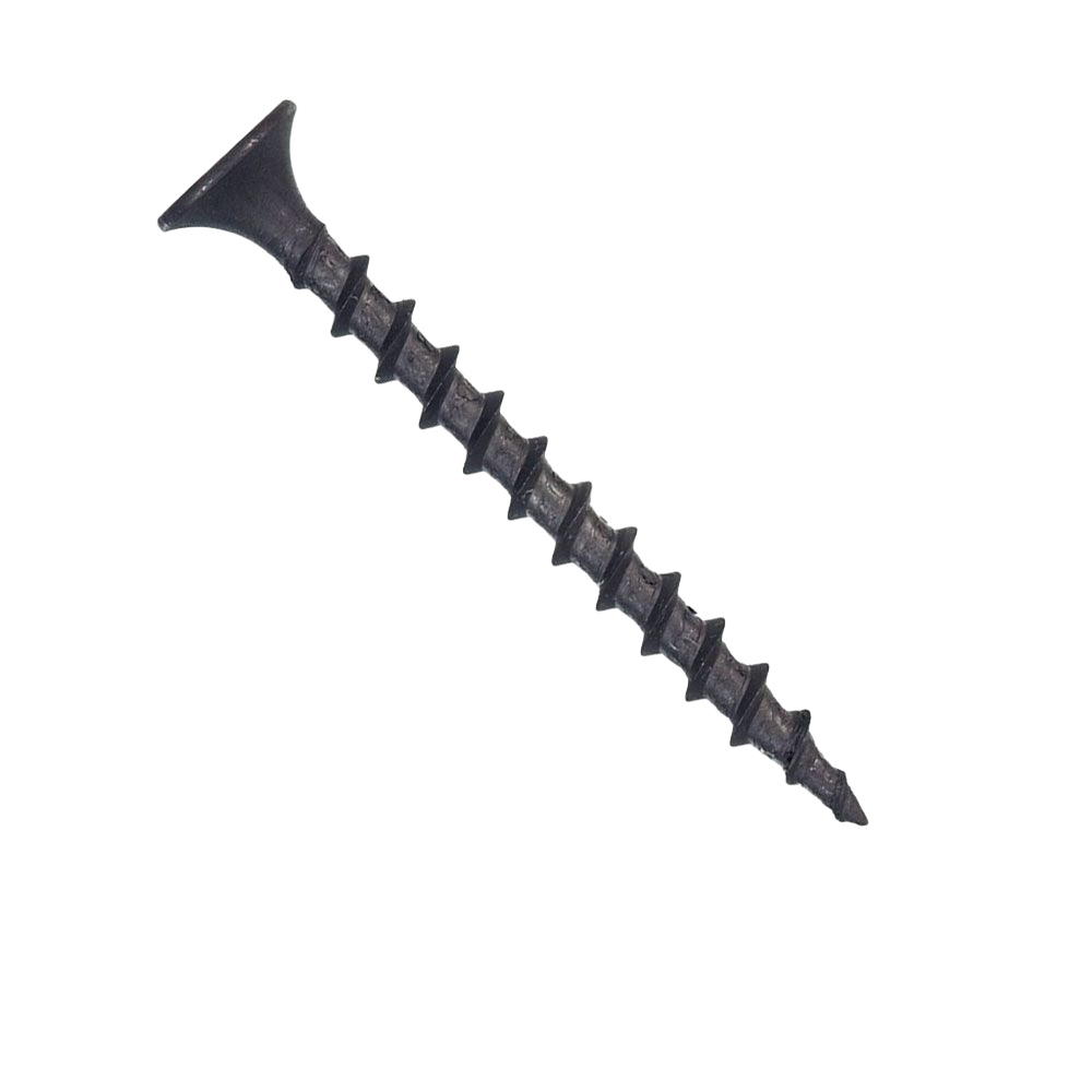 Coarse thread drywall screw with hexagonal head in black finish for hardware and fasteners collection under $50