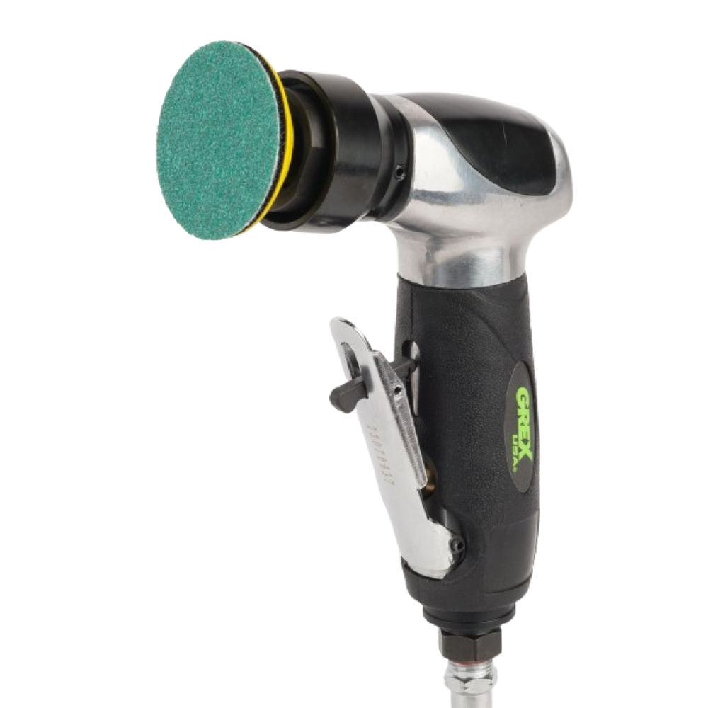 Grex Air Powered 105 Deg. Angle Random Orbital Sander Kit