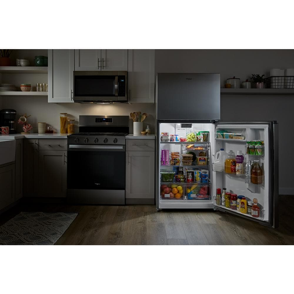 Whirlpool® 30-inch Wide Top Freezer Refrigerator with Total Coverage Cooling- 19 Cu. Ft.