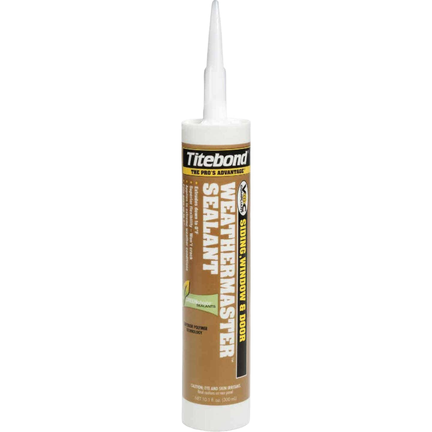 Gray polymer sealant tube for siding, window, and door applications in home improvement tools and paint supplies collections