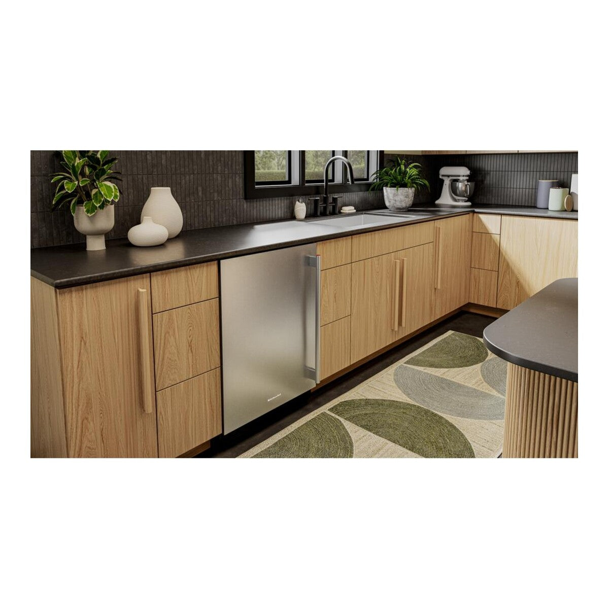 5.0 Cu. Ft. 24-Inch Undercounter Refrigerator with Left Door Swing in Stainless Steel