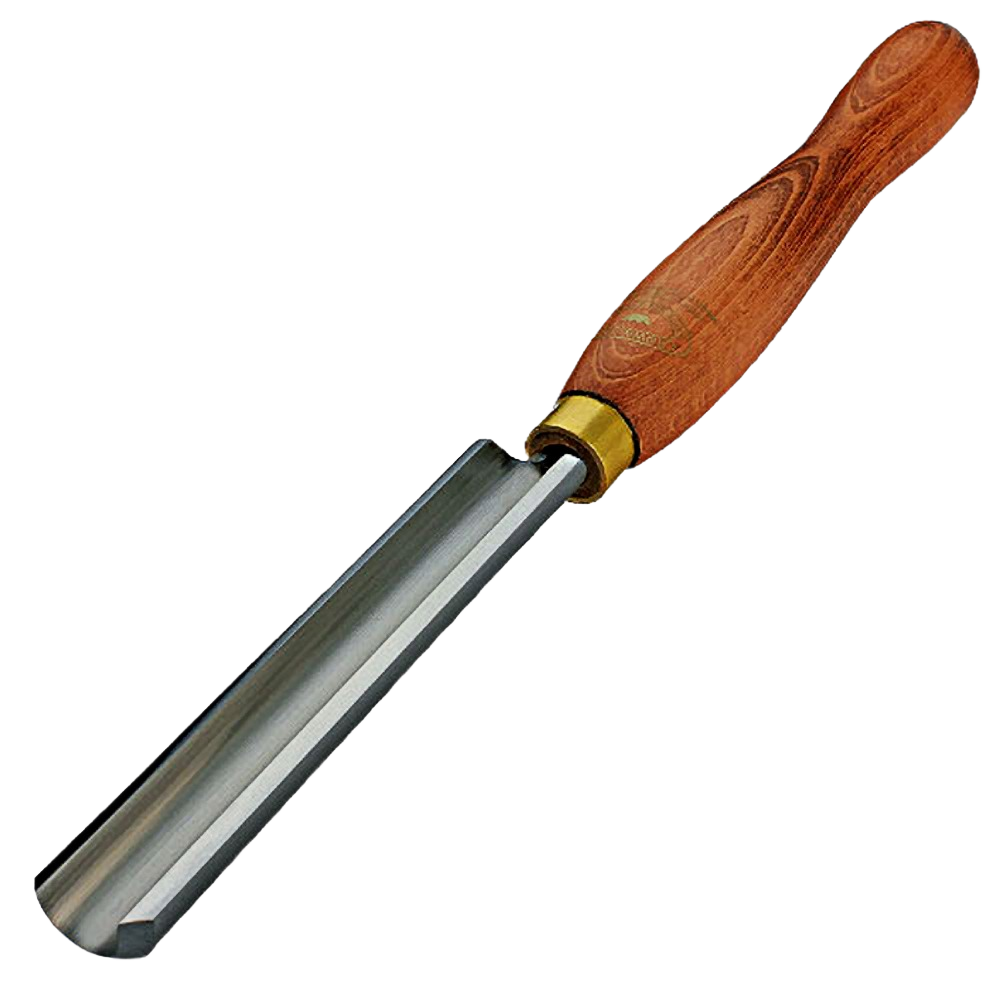 Woodturning roughing gouge with wooden handle and steel blade in woodworking tools and home improvement collections under $100
