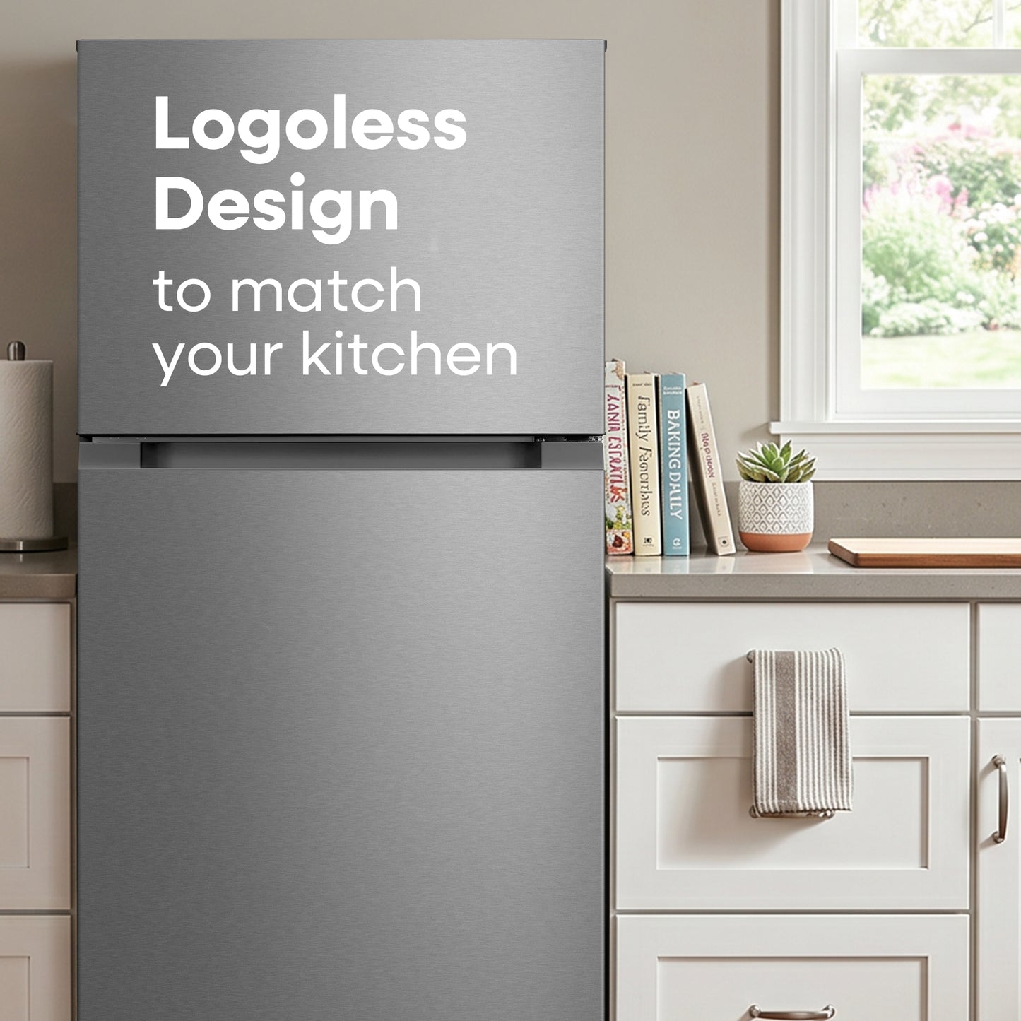 Element Electronics 18.1 cu. ft. Top Freezer Refrigerator - Stainless Steel, ENERGY STAR (ERT18CSES)