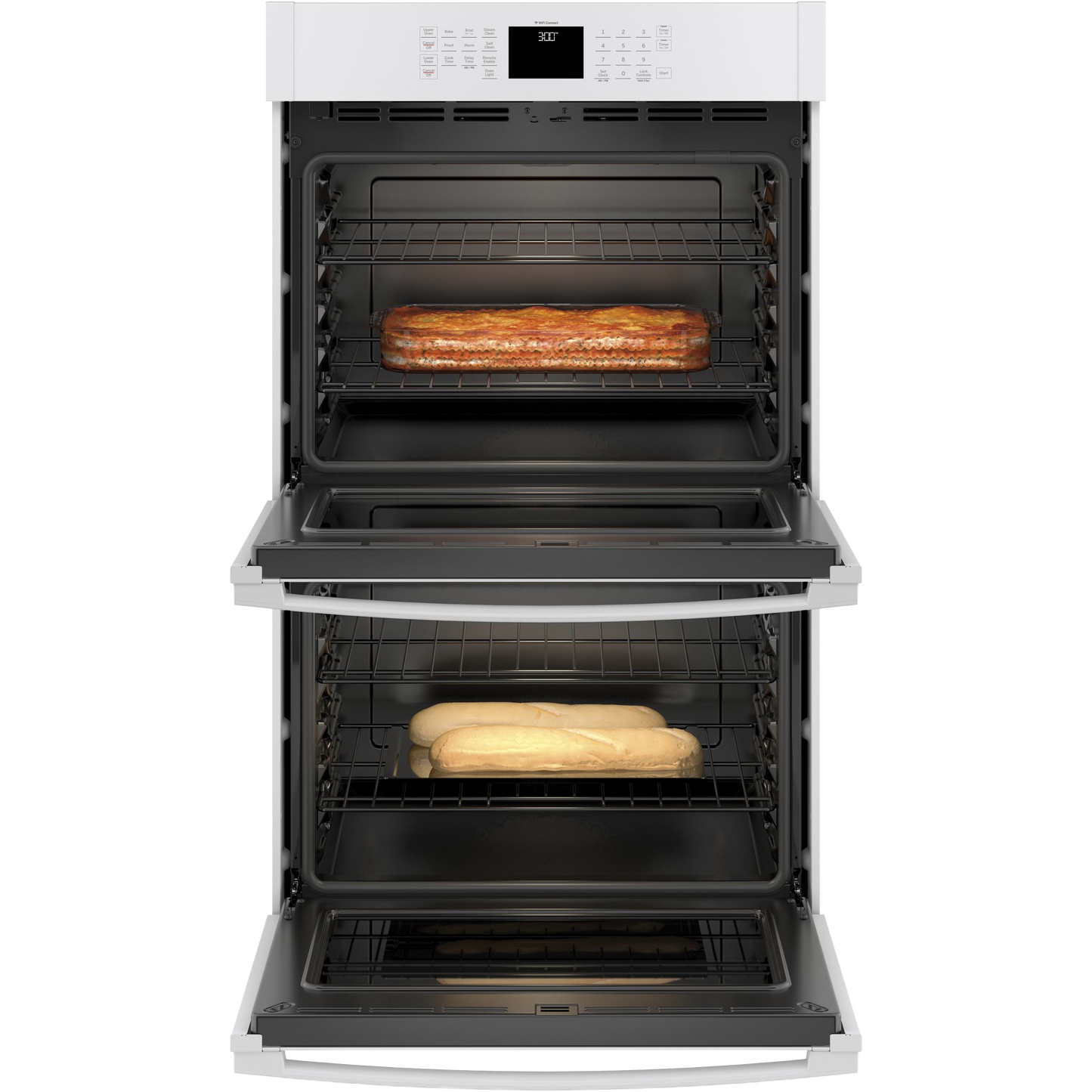 GE® 30" Smart Built-In Self-Clean Double Wall Oven