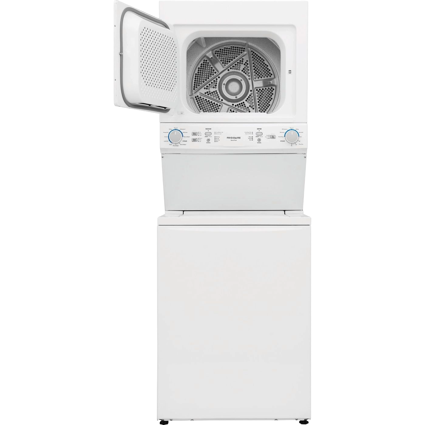 Electric Long Vent Stacked Laundry Center - 3.9 Cu. Ft Washer and 5.5 Cu. Ft. Dryer