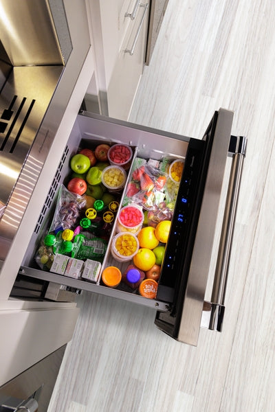 Freedom®, Under Counter Combo Drawer Refrigerator/Freezer, 24'' Professional, Stainless Steel