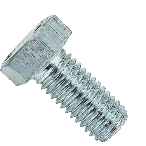 Hexagonal-headed metal cap screw with threaded shaft for tools and home improvement projects