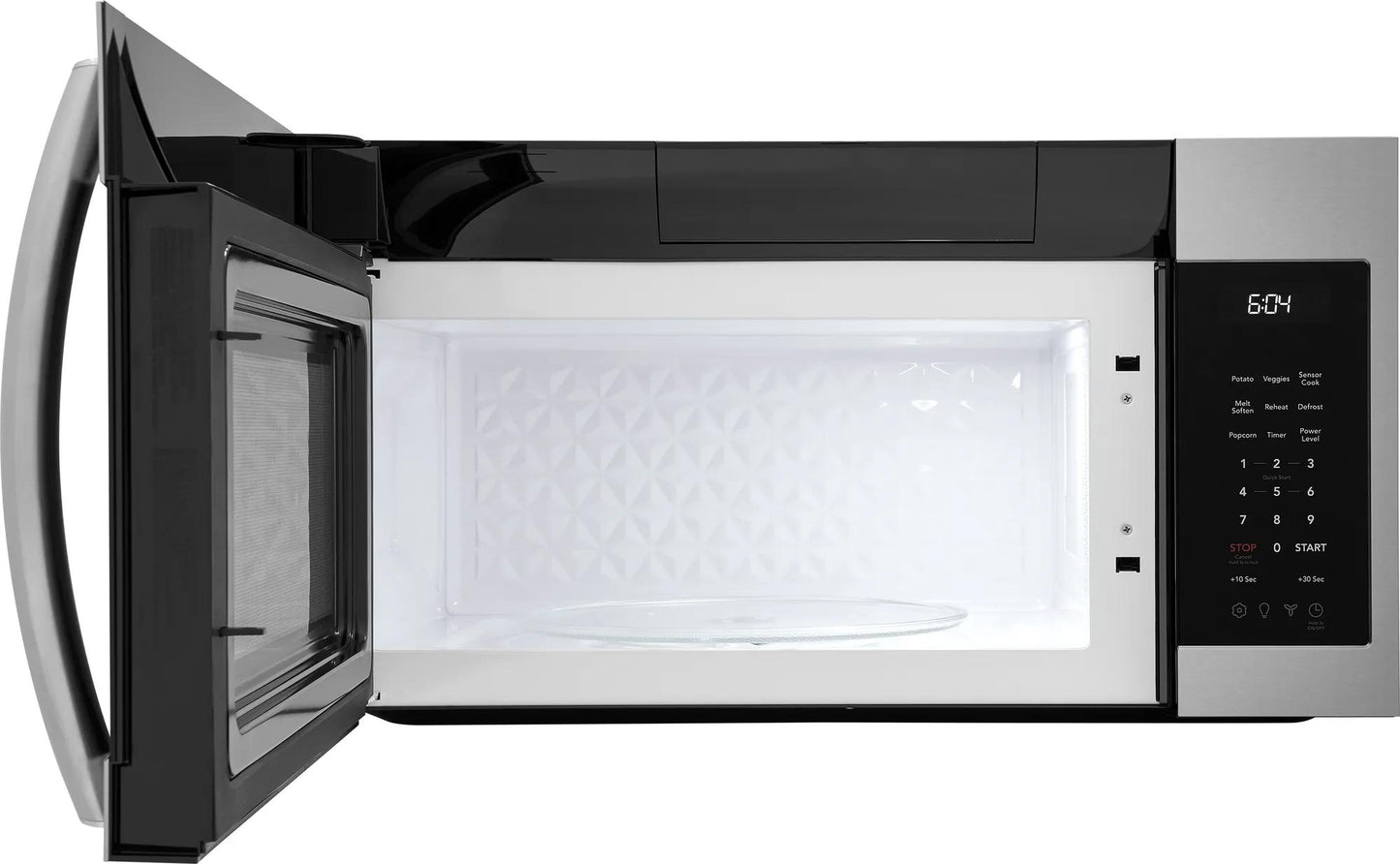 Over-the-range microwave with sensor cook, interior light, turntable, and digital control panel from Microwaves collection