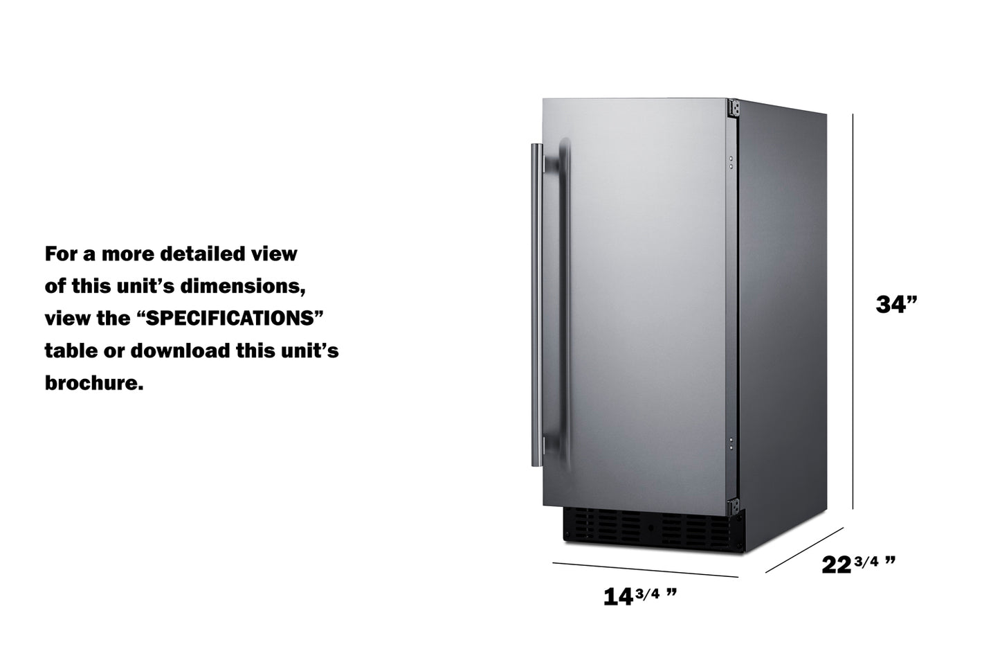 15" Wide Built-In All-Refrigerator
