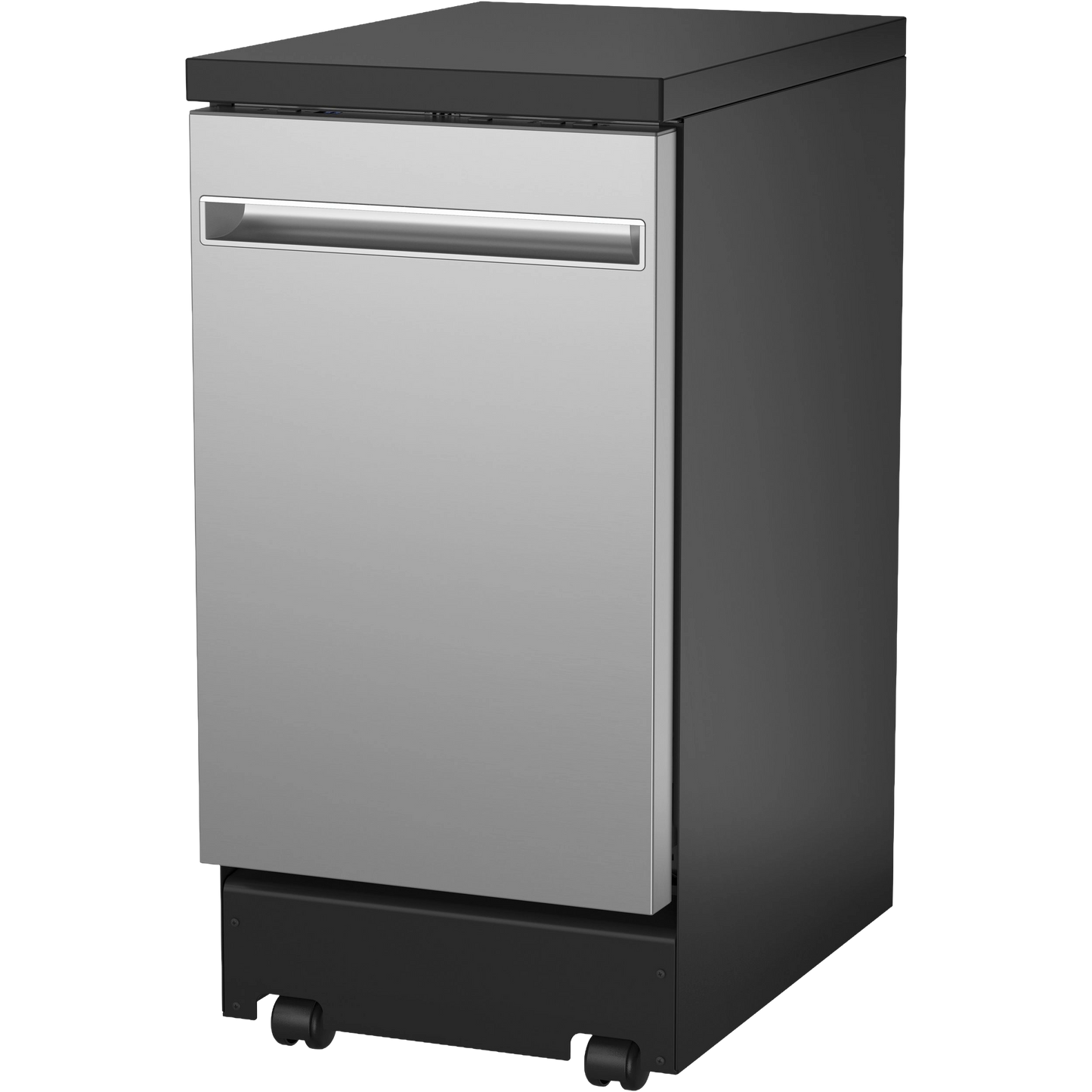 GE® ENERGY STAR® 18" Stainless Steel Interior Portable Dishwasher with Sanitize Cycle