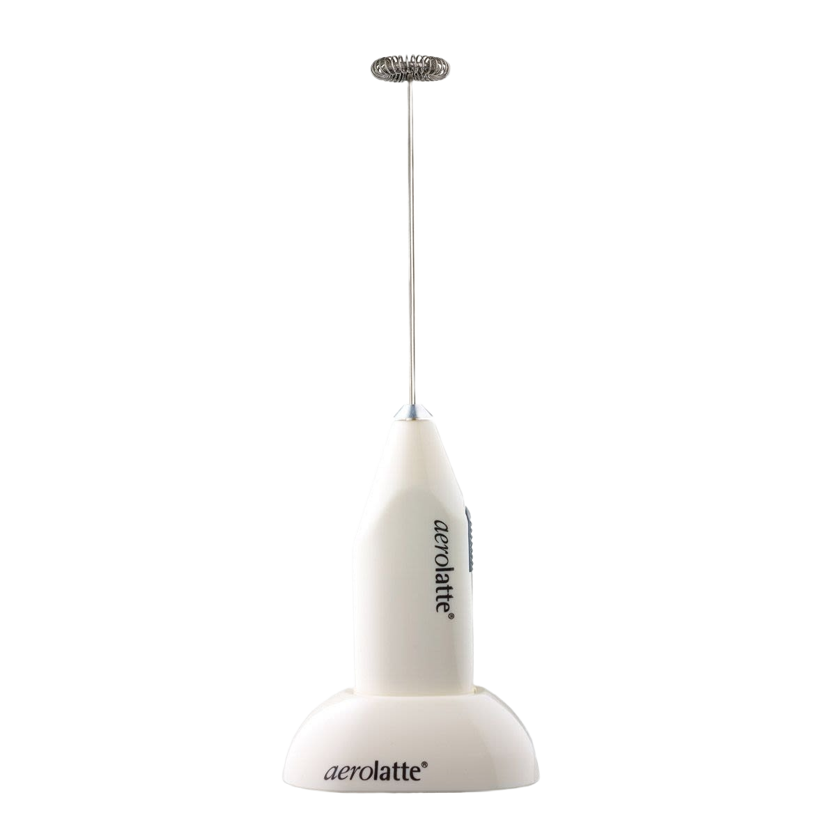 Ivory handheld milk frother with stainless steel whisk for quick frothing in kitchen gadgets and kitchenware collections