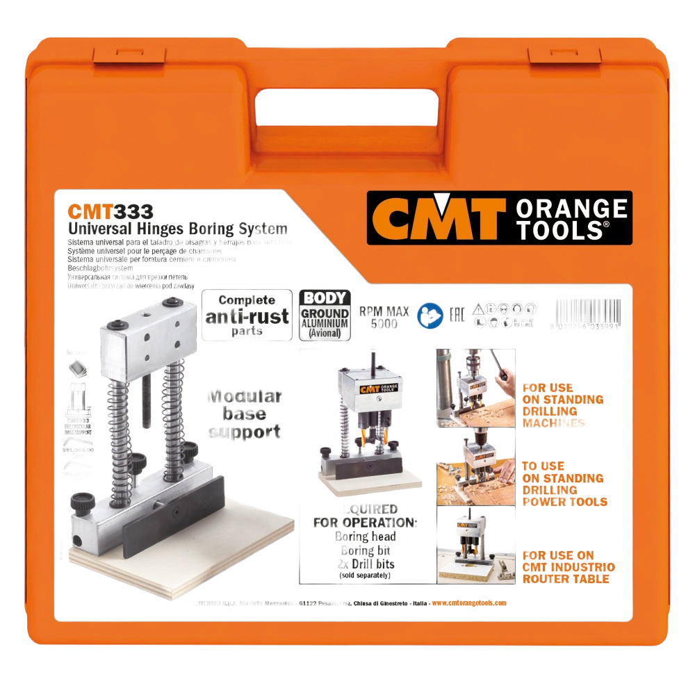CMT Orange Tools Hinge Boring System