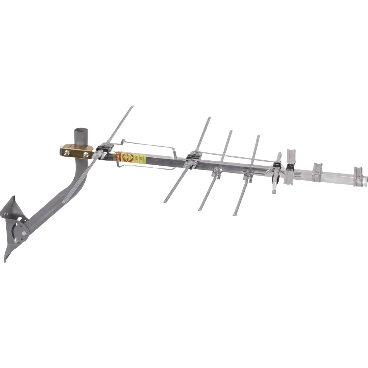 Outdoor directional antenna with multiple elements and mounting bracket for enhanced signal reception in home improvement projects