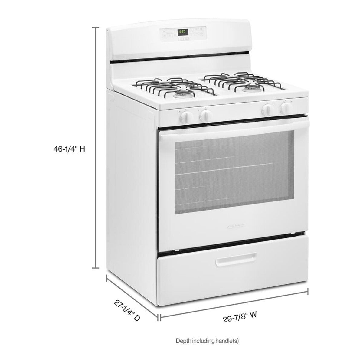 30-inch Gas Range with Bake Assist Temps