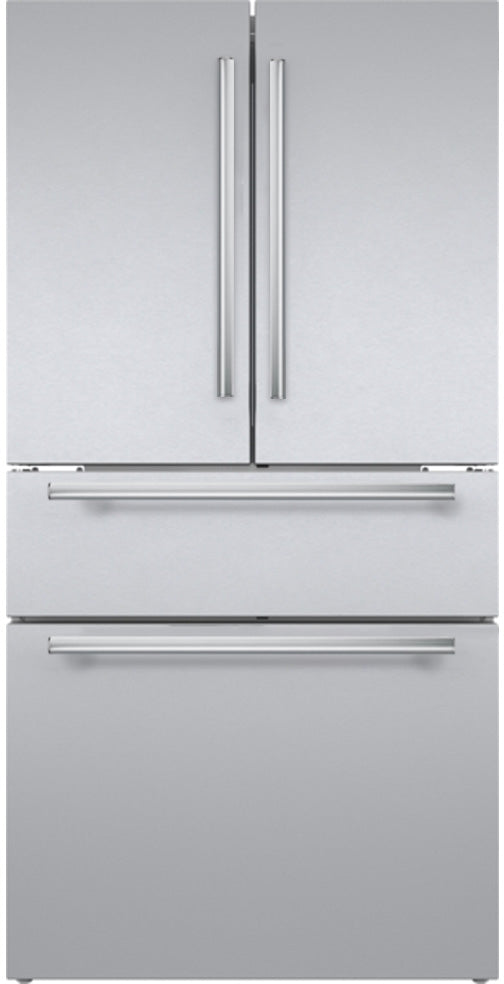 36-inch freestanding French door bottom mount refrigerator in stainless steel from Thermador Appliances collection