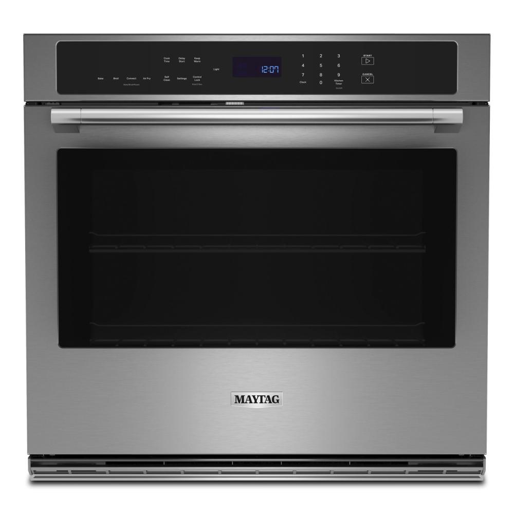 30-inch stainless steel single wall oven with digital controls and large viewing window from Wall Ovens collection