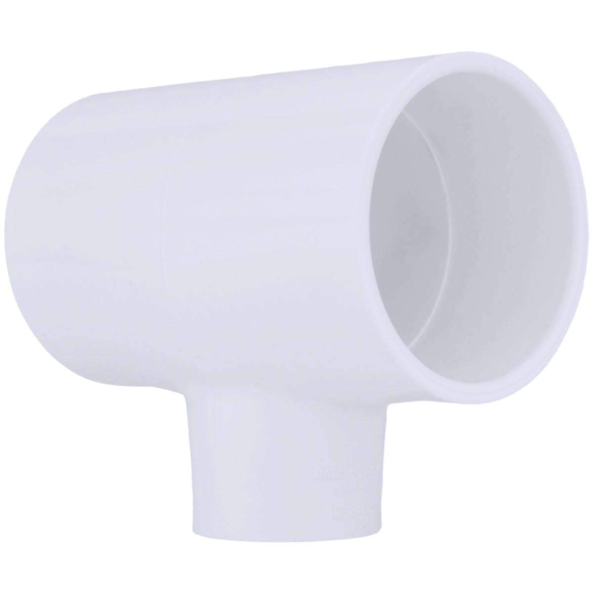 White PVC pressure reducing tee fitting for plumbing applications in pipes and fittings under $50 for home improvement projects
