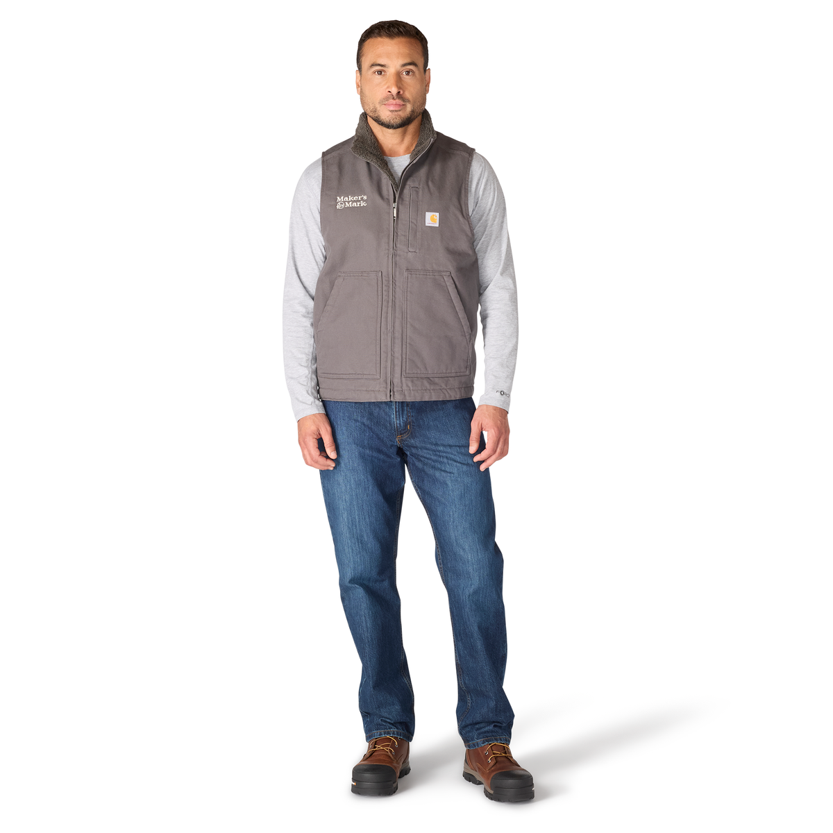 Carhartt Men's Washed Duck Mock-Neck Vest