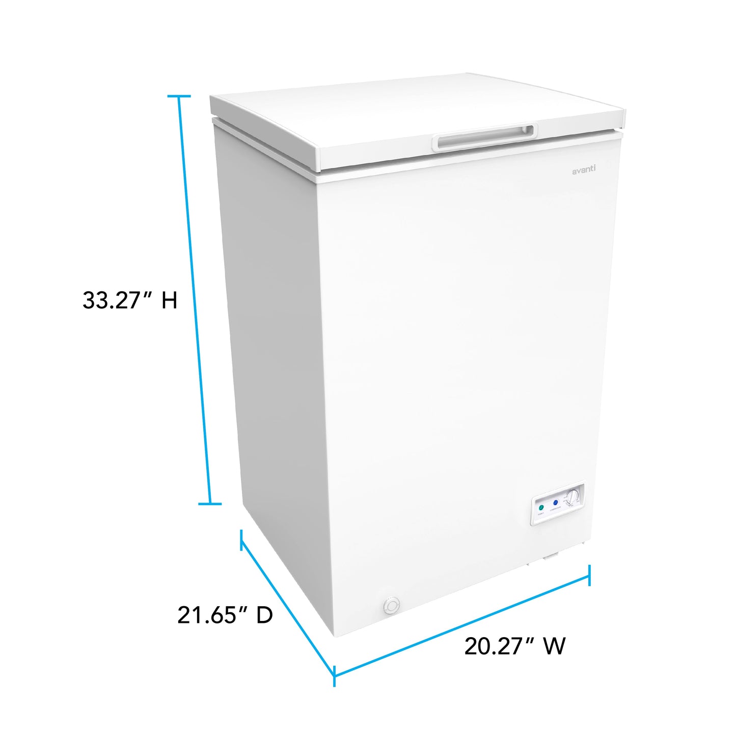 Avanti Garage Ready Convertible Chest Freezer - Platinum