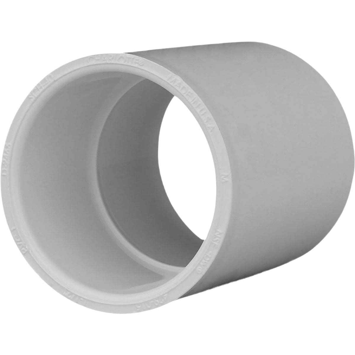 White schedule 40 PVC coupling for plumbing connections in pipes and fittings under $50 home improvement collection