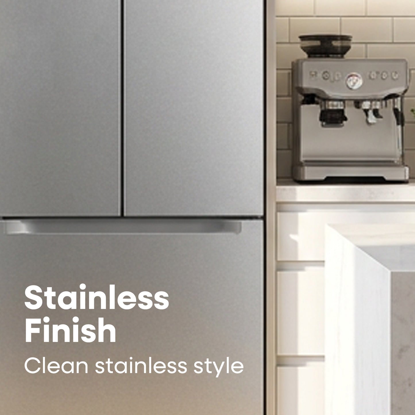 Element Electronics 18.4 cu. ft. French Door Refrigerator - Stainless Steel, ENERGY STAR (ERFD19CGCS)