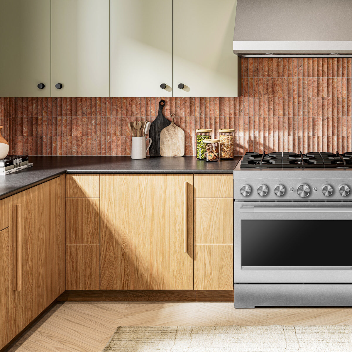 36-Inch 6 Burner Commercial-Style Dual Fuel Range with No Preheat Air Fry Mode