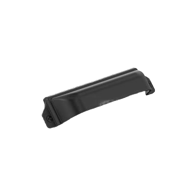 Matte black cabinet cup pull with center-to-center mounting for hardware and furniture accessories under $50 collection