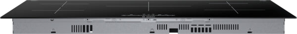 36-inch black Bosch induction cooktop featuring five induction zones and PreciseSelect controls from Cooktops collection