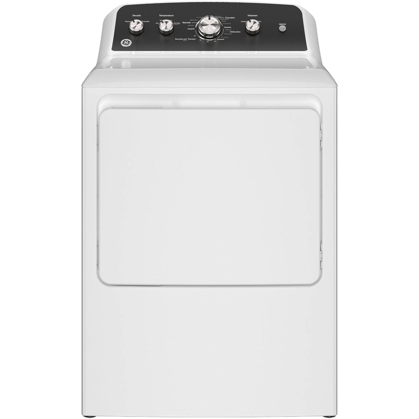 GE® 7.2 cu. ft. Capacity Gas Dryer with Spanish Panel and Up To 120 ft. Venting