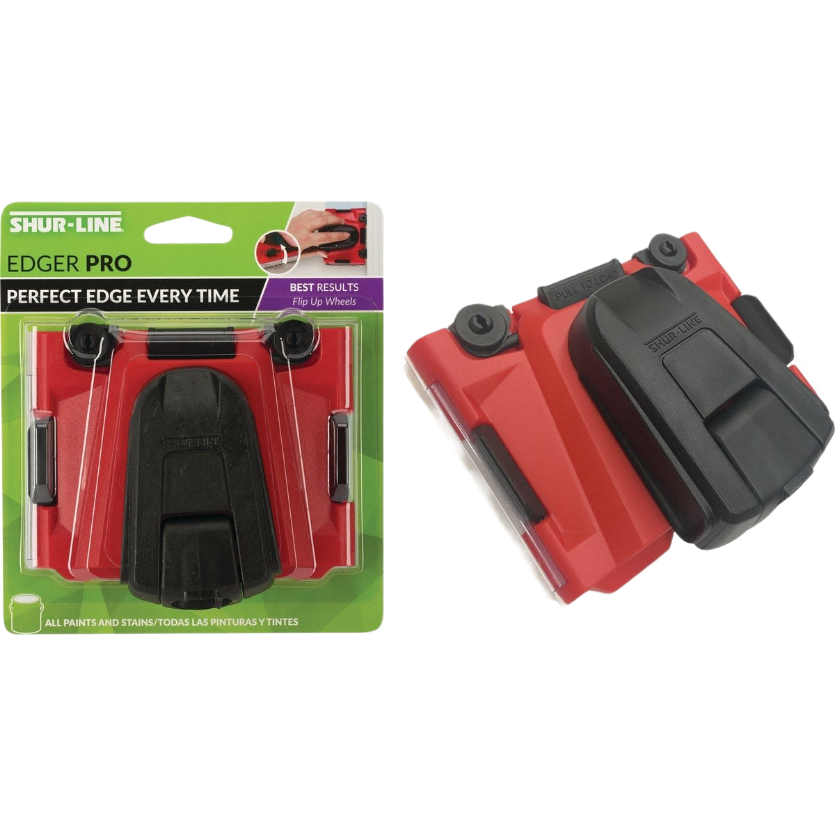 Red and black paint edge tool with ergonomic handle for precise home improvement in paint pads under $50 collection