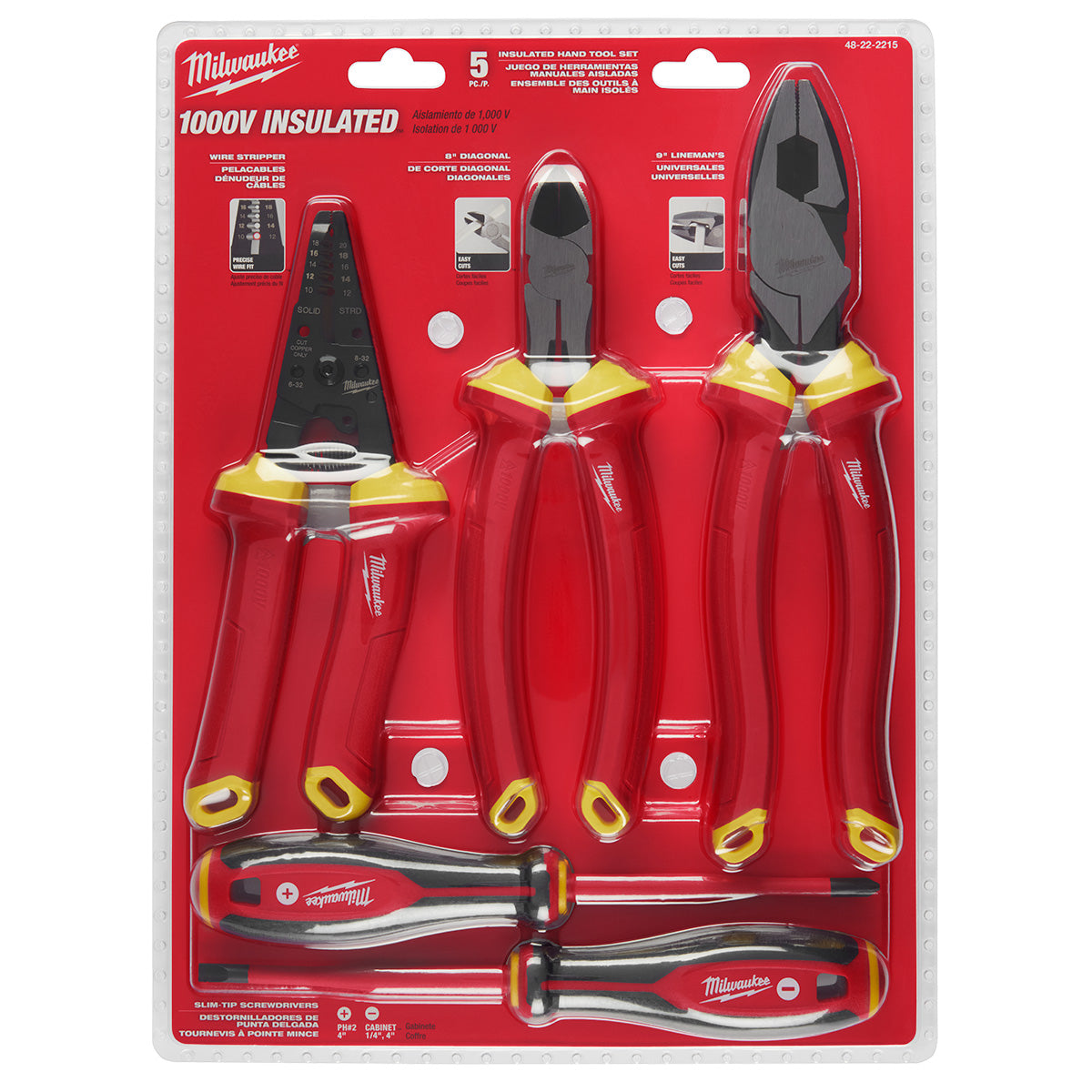 Milwaukee 5 PC 1000V Insulated Hand Tool Set