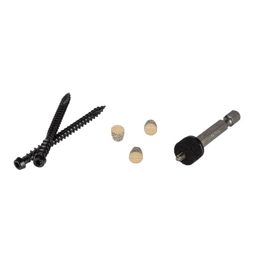Decking screws with matching wood plugs and a TORX drive bit for composite decking in Lumber & Building Materials collection
