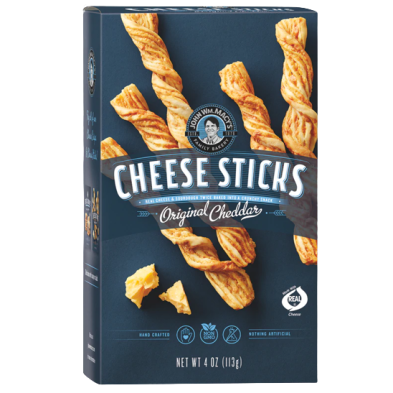 Box of original cheddar cheese sticks snack in Chips & Snacks and Food & Beverage collections under $50