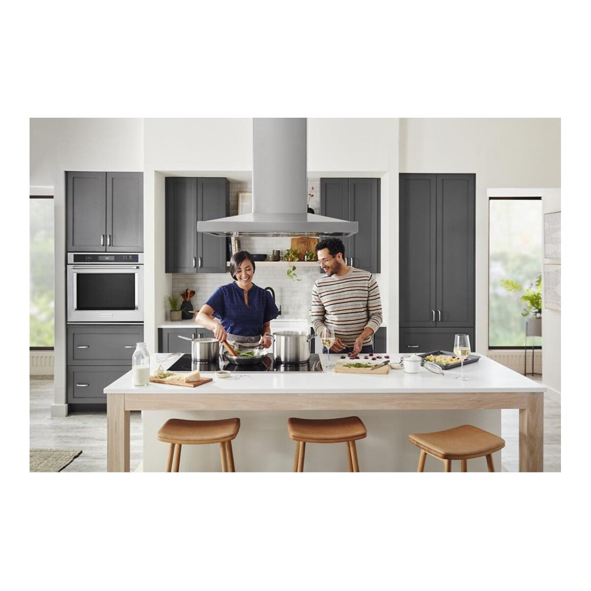 36" Island-Mount, 3-Speed Canopy Hood