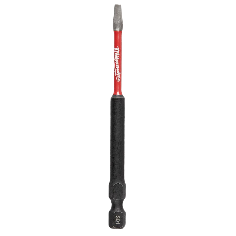 Impact-rated square drive bit with Wear Guard Tip for tool accessories in power tool and drill bits collections