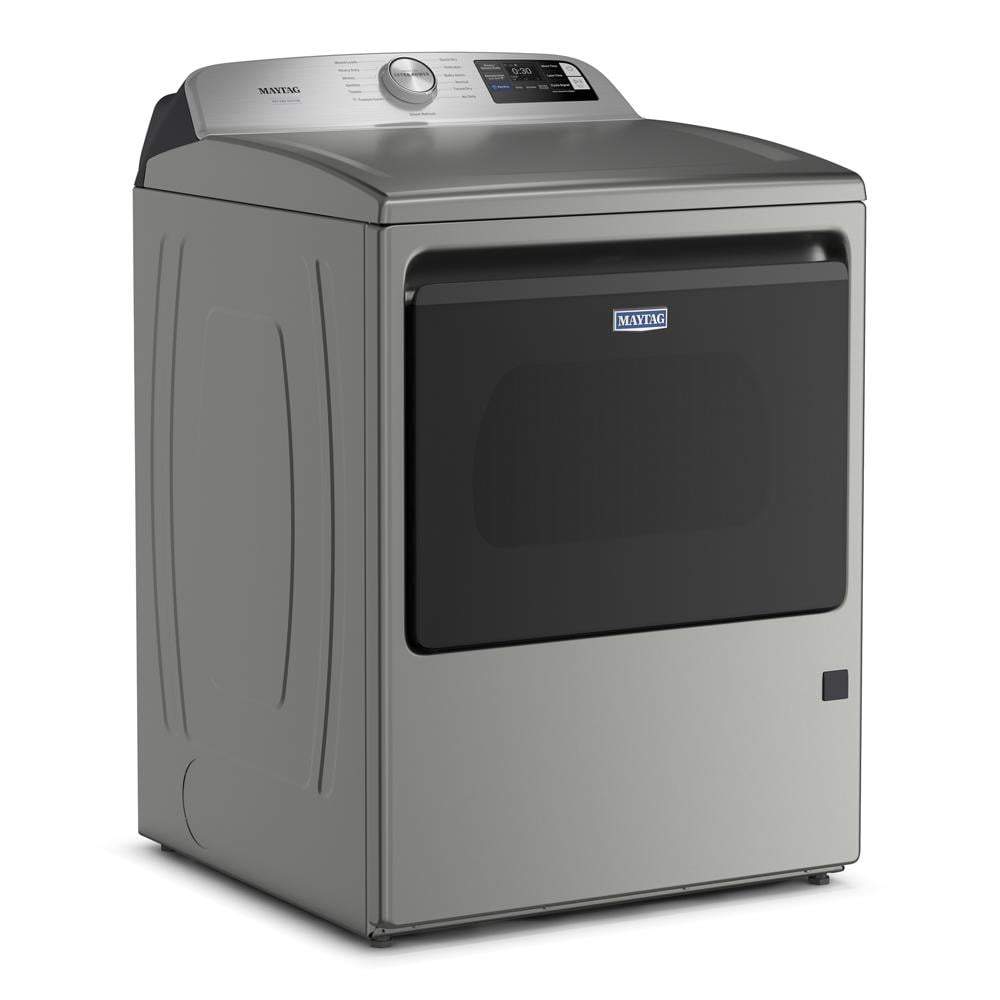 Gray smart top load dryer with digital display and Pet Pro lint trap from Dryers at Hartville Hardware