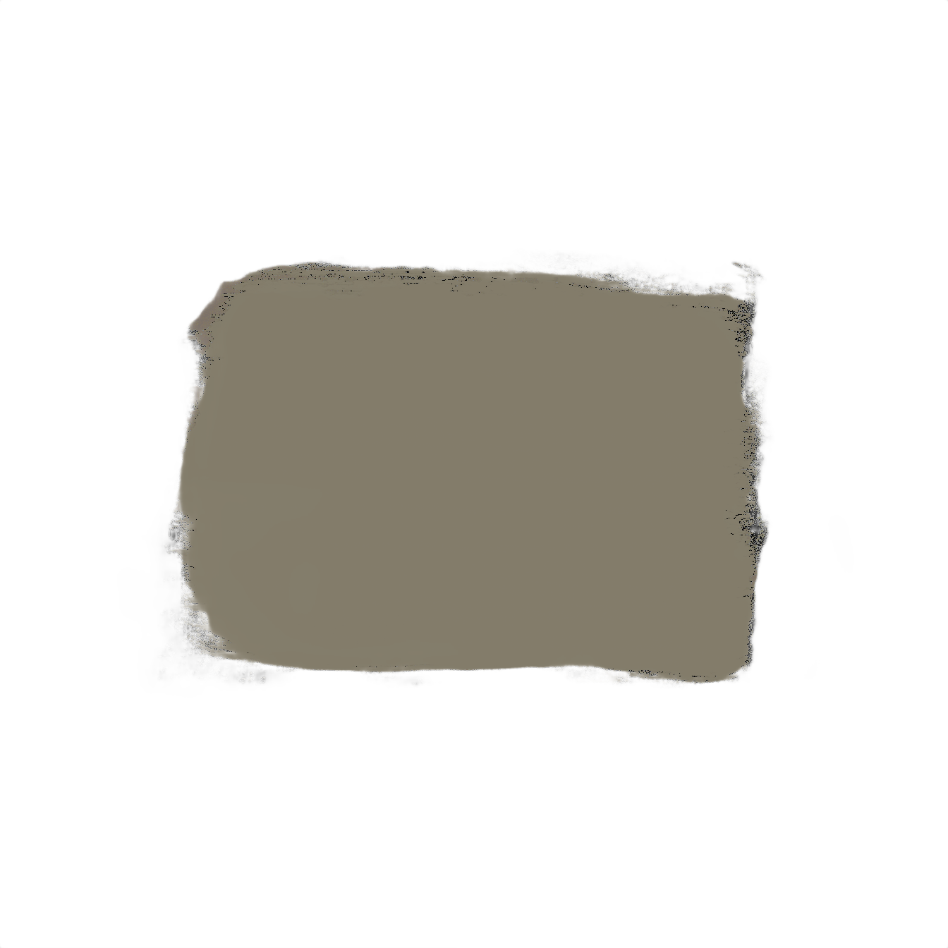 Swatch of dark neutral cobblestone shade acrylic latex paint for home improvement and specialty paint supplies