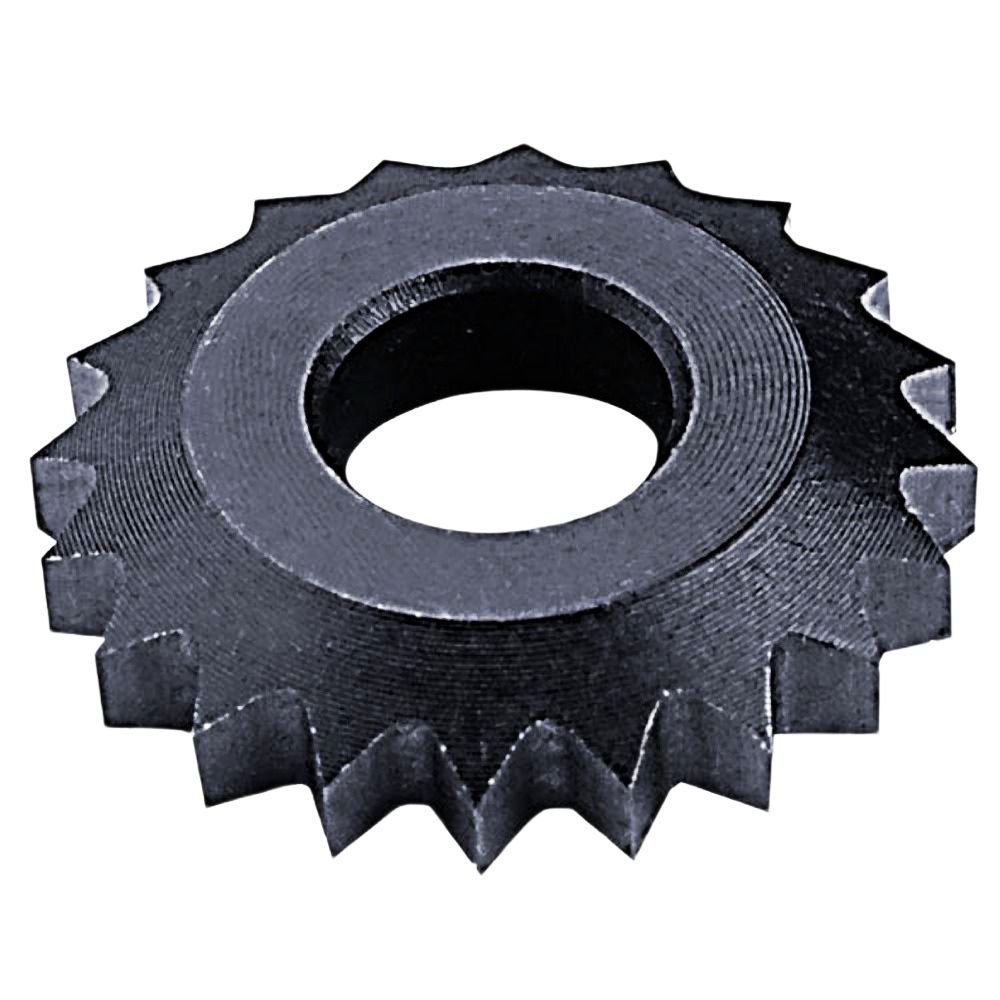 Medium-sized spiral cutting blade made of black metal for precision woodworking and home improvement tasks