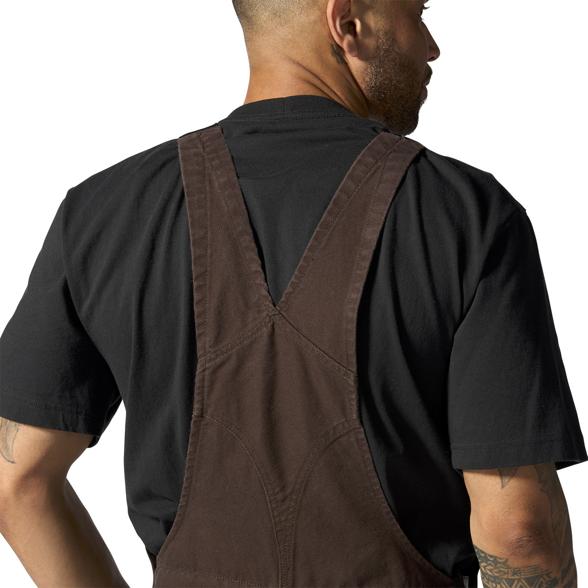 Carhartt Washed Duck Insulated Bib Overall - Dark Brown, 3XL