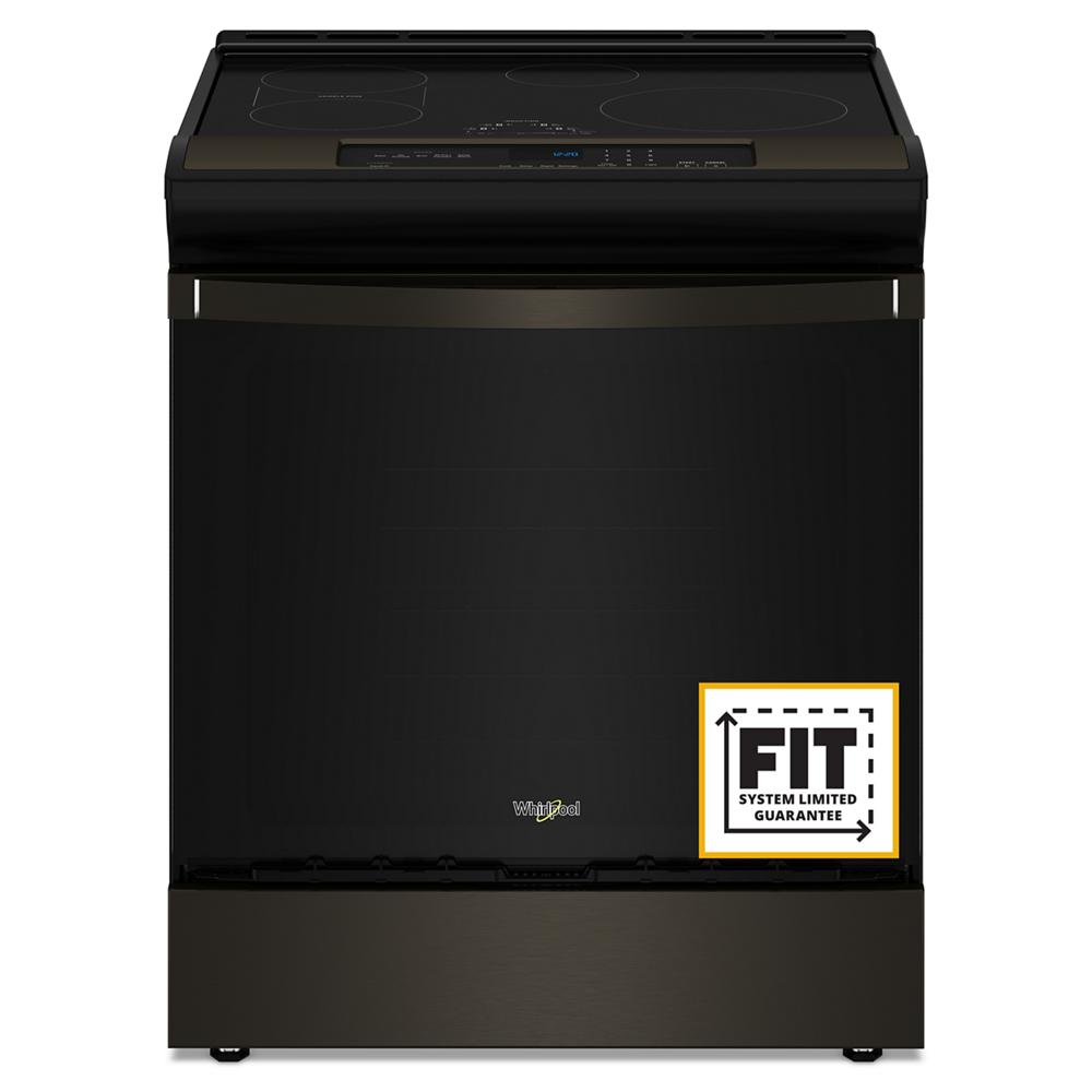 Black 30-inch induction range with smooth cooktop and digital controls from induction cooktops and appliances collection
