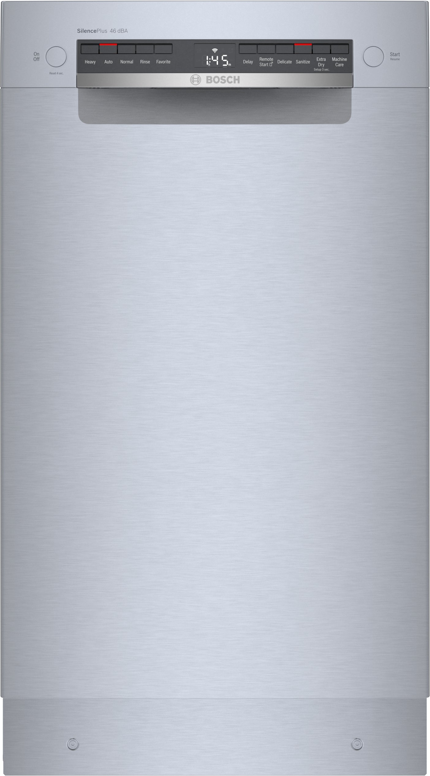 Stainless steel Bosch dishwasher with anti-fingerprint finish and digital control panel in Kitchen & Kitchenware collection