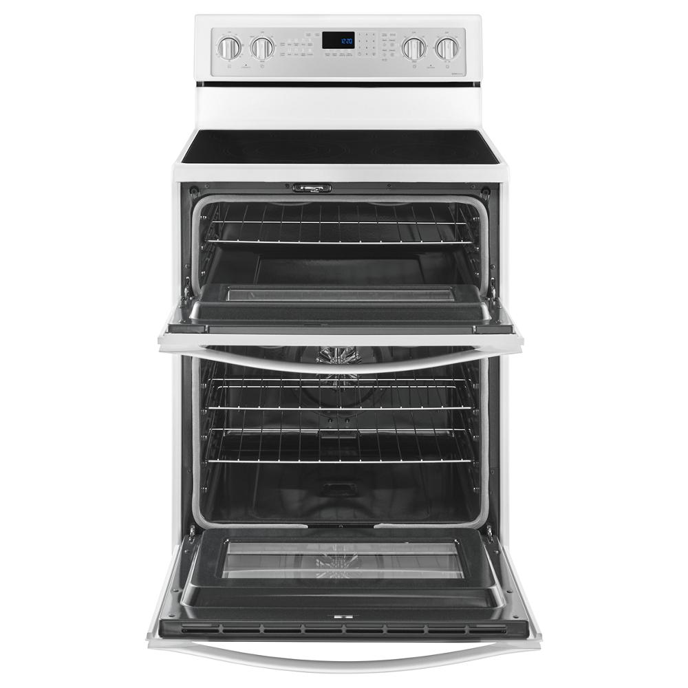Electric double oven range with true convection and stainless steel finish from kitchen appliances and ranges collection